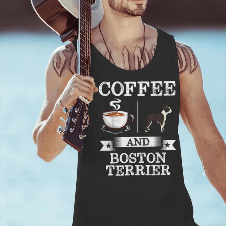 Boston Terrier Shirt Coffee And Boston Terrier Cute Dog  For Men Women Girls Kids Men Tank Top