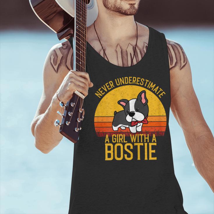 Boston Terrier Never Underestimate a Girl With a Bostie Men Tank Top