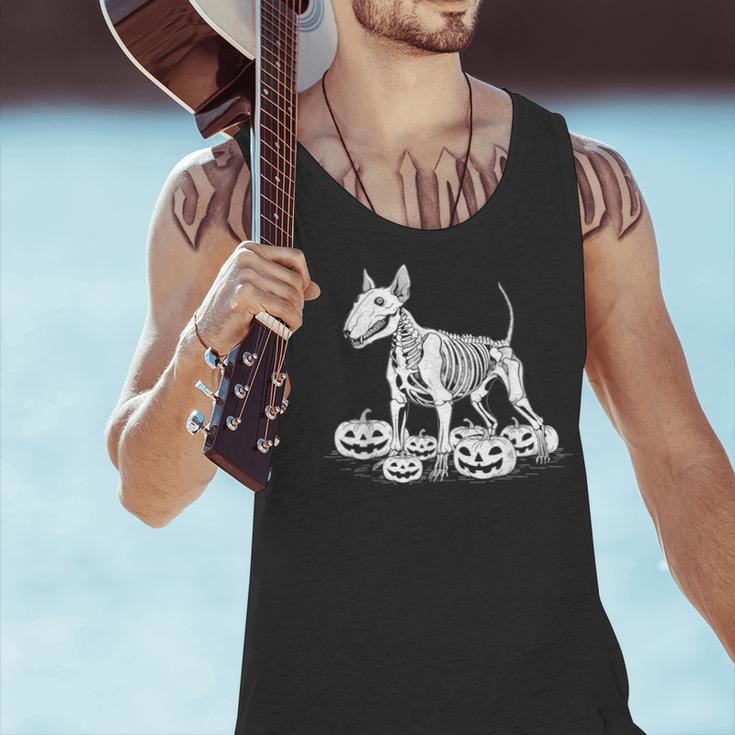 Bull Terrier Skeleton Birthday Halloween Kids Men Tank Top