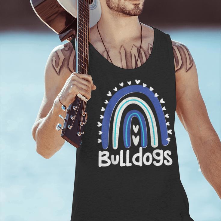 Bulldogs School Mascot Rainbow Teacher Lover Men Tank Top, gift for family, gift for coworker Bulldogs School Mascot Rainbow Teacher Lover Men Tank Top, gift for family, gift for coworker