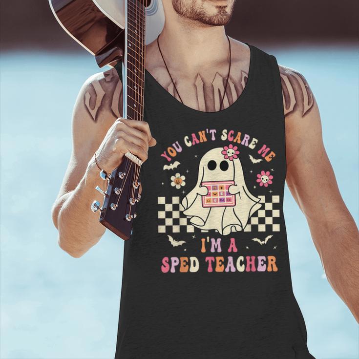 You Can't Scare Me I'm A SPED Teacher Crew Squad Halloween Men Tank Top, gift for family, gift for coworker
