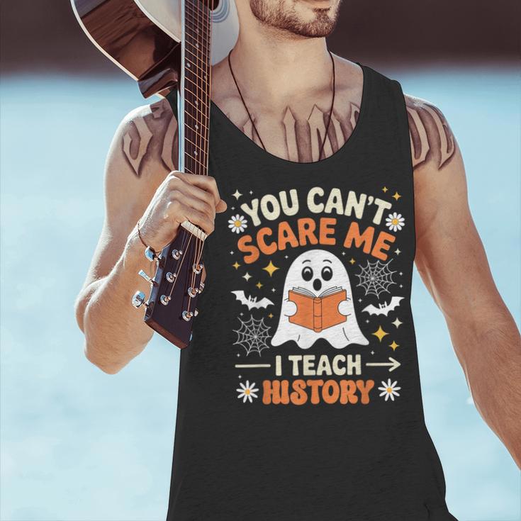 You Can't Scare Me I Teach History Retro Teacher Halloween Men Tank Top, History Teacher Tank Tops, gift for family, gift for coworker