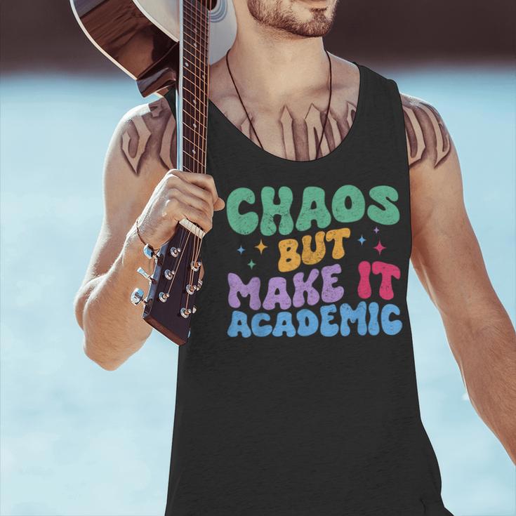 Chaos But Make It Academic Teacher Back To School Men Tank Top, gift for family, gift for coworker Chaos But Make It Academic Teacher Back To School Men Tank Top, gift for family, gift for coworker