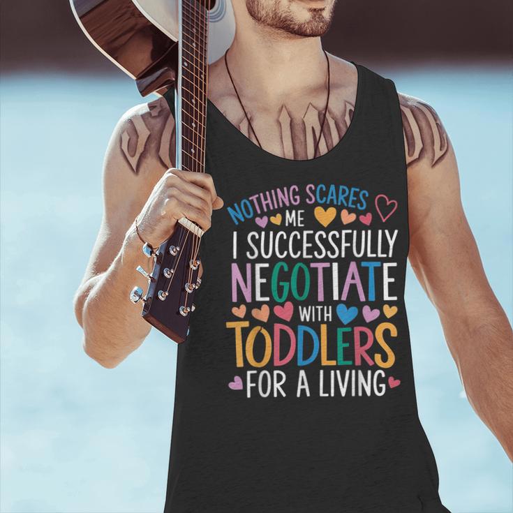 Childcare Teacher Negotiate With Toddlers Daycare Provider Men Tank Top, gift for family, gift for coworker Childcare Teacher Negotiate With Toddlers Daycare Provider Men Tank Top, gift for family, gift for coworker