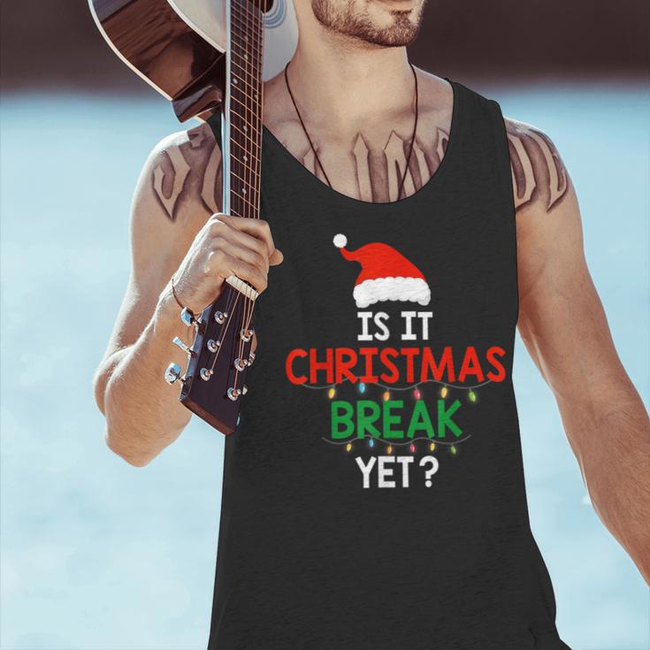 Is It Christmas Break Yet Teacher Xmas Winter Saying Men Tank Top, gift for family, gift for coworker Is It Christmas Break Yet Teacher Xmas Winter Saying Men Tank Top, gift for family, gift for coworker