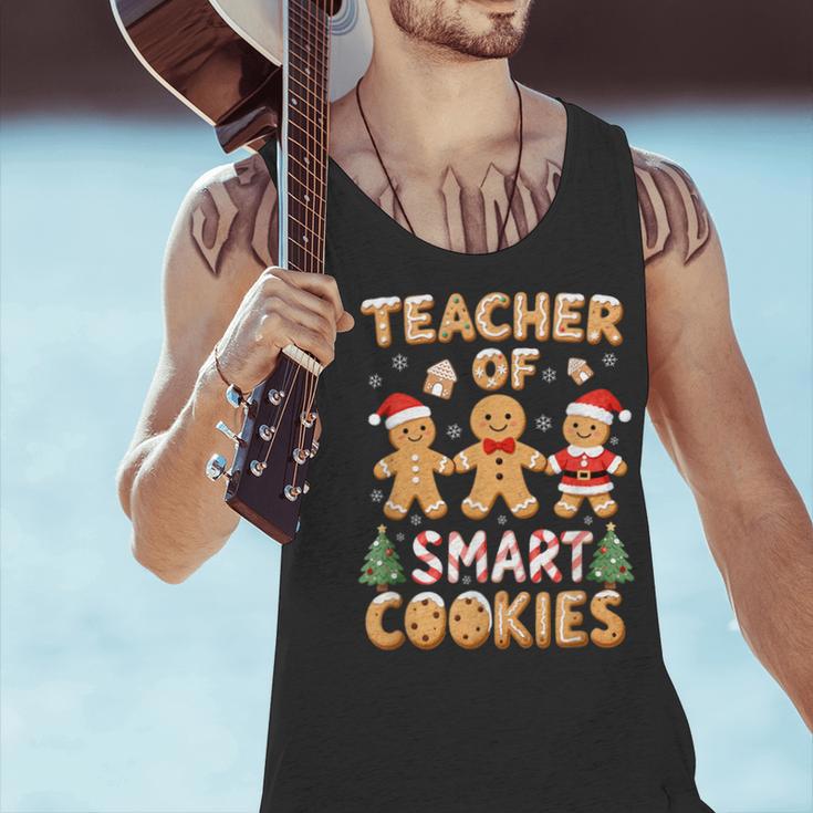 Christmas Teacher Of Smart Cookies Gingerbread Man Teaching Men Tank Top, gift for family, gift for coworker