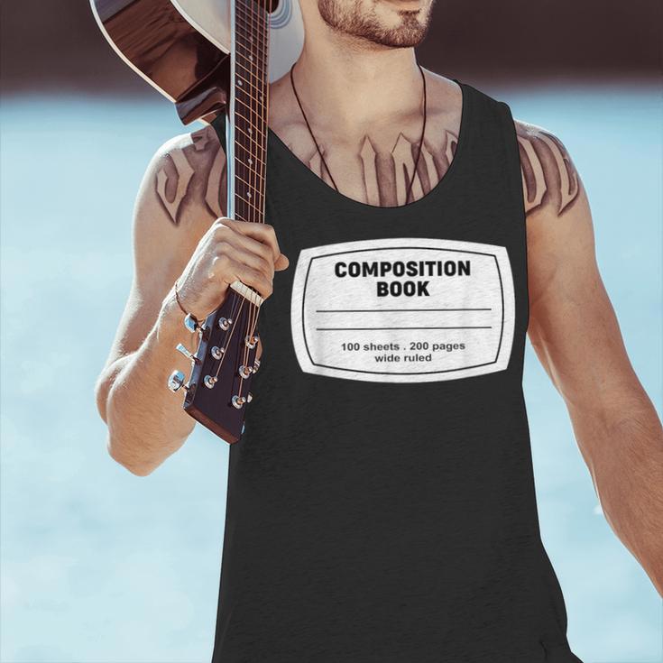 Composition Notebook Halloween Costume Teacher Student Men Tank Top, gift for family, gift for coworker Composition Notebook Halloween Costume Teacher Student Men Tank Top, gift for family, gift for coworker