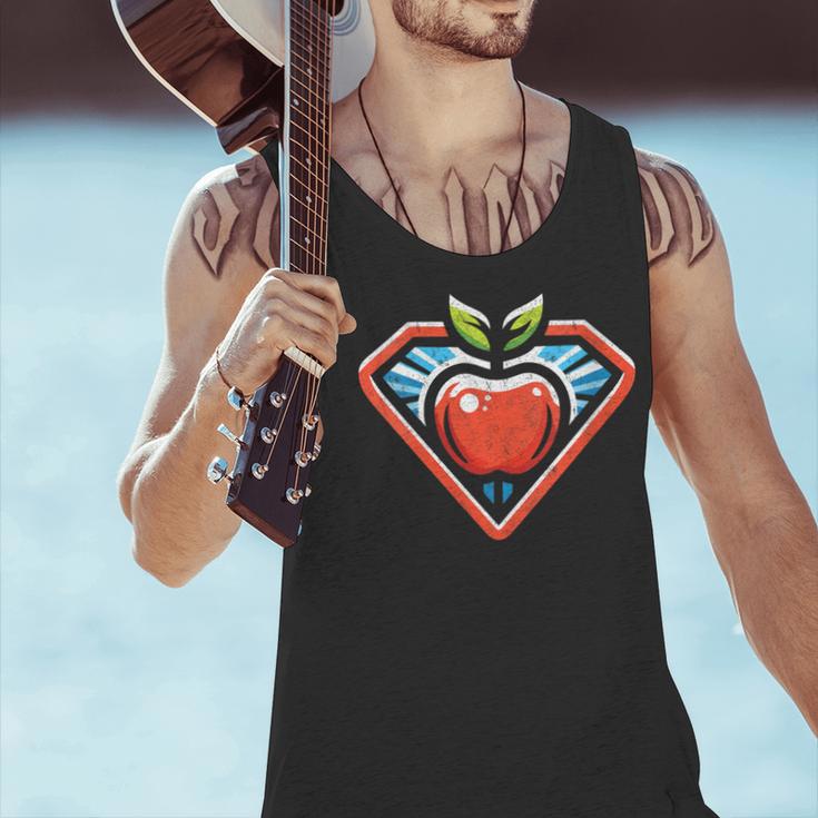 Cute Distressed Super Teacher Superhero Apple Men Tank Top, Super Teacher Tank Tops, gift for family, gift for coworker Cute Distressed Super Teacher Superhero Apple Men Tank Top, Super Teacher Tank Tops, gift for family, gift for coworker