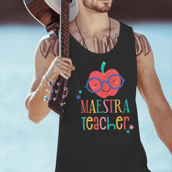 Cute Maestra Teacher Men Tank Top, gift for family, gift for coworker