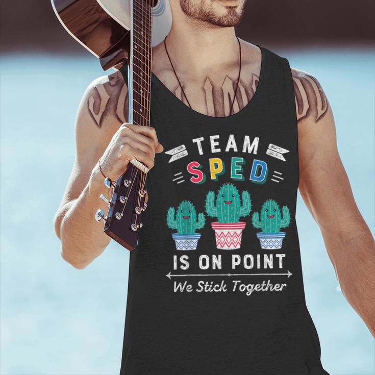 Cute SPED Teacher Special Education Cactus SPED Teacher Men Tank Top, gift for family, gift for coworker