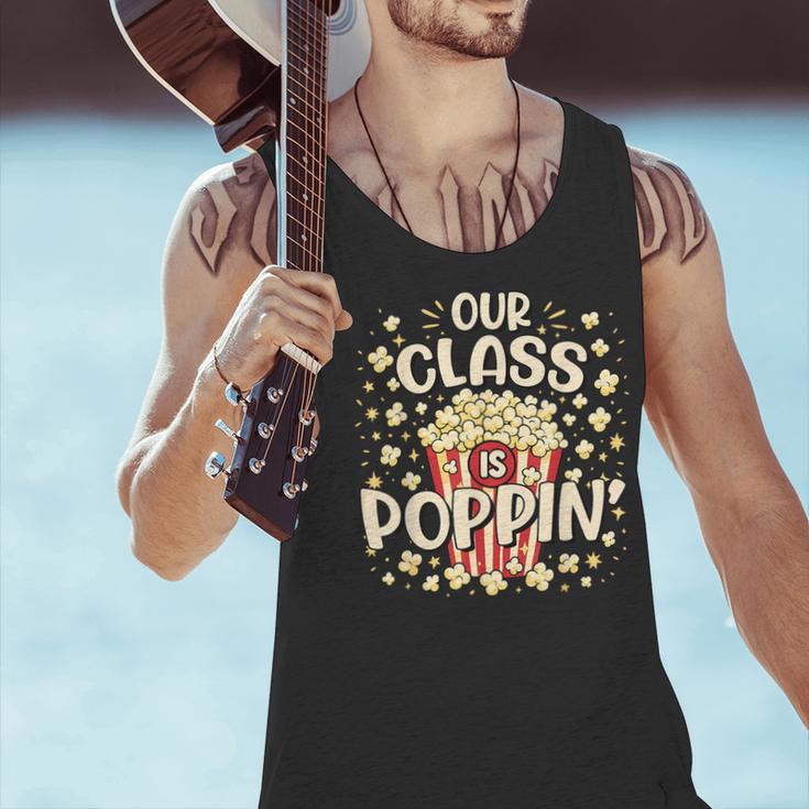 Cute Teacher Popcorn Day Men Tank Top, gift for family, gift for coworker
