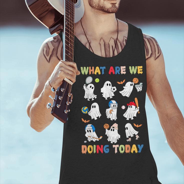 What Are We Doing Today Ghost PE Teacher Team Halloween Men Tank Top, Pe Teacher Tank Tops, gift for family, gift for coworker What Are We Doing Today Ghost PE Teacher Team Halloween Men Tank Top, Pe Teacher Tank Tops, gift for family, gift for coworker