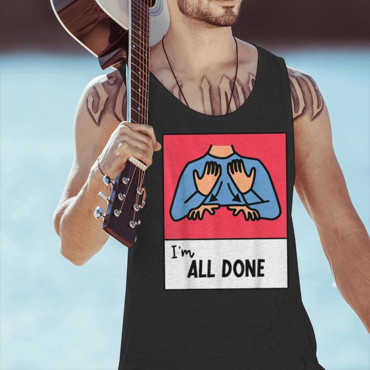 All Done Sped Teacher ASL Teacher Neurodiversity Hand Sign Men Tank Top, gift for family, gift for coworker All Done Sped Teacher ASL Teacher Neurodiversity Hand Sign Men Tank Top, gift for family, gift for coworker
