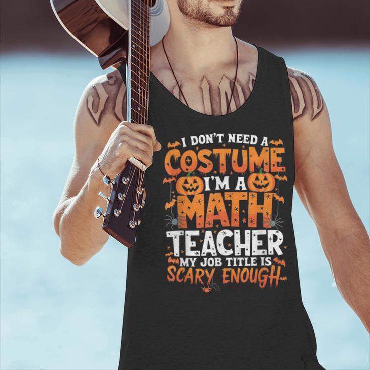 I Don't Need a Costume I'm a Math Teacher Retro Halloween Men Tank Top, gift for family, gift for coworker I Don't Need a Costume I'm a Math Teacher Retro Halloween Men Tank Top, gift for family, gift for coworker