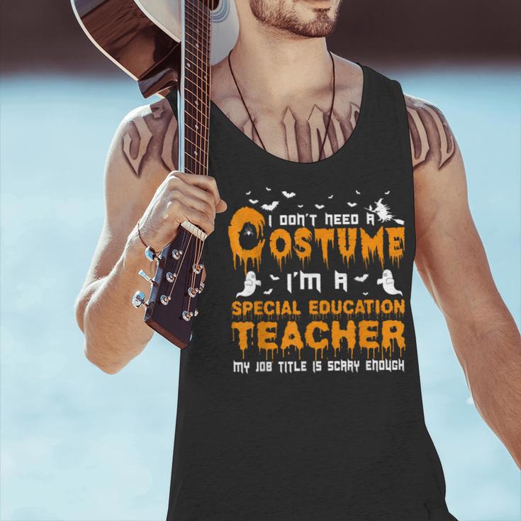 I Don't Need A Costume Special Education Teacher Halloween Men Tank Top, gift for family, gift for coworker I Don't Need A Costume Special Education Teacher Halloween Men Tank Top, gift for family, gift for coworker