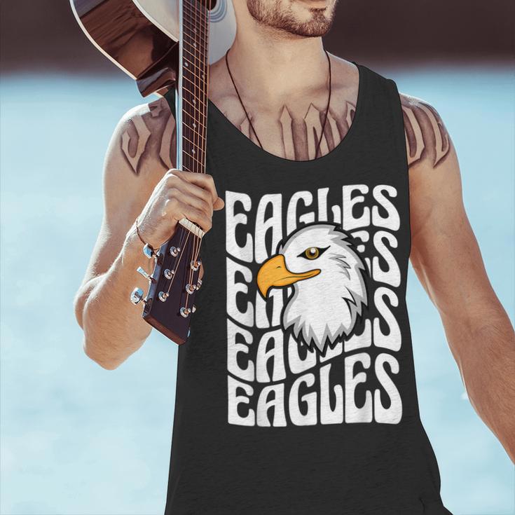 Eagles School Sports Fan Team Spirit Teacher Parent Student Men Tank Top, gift for family, gift for coworker