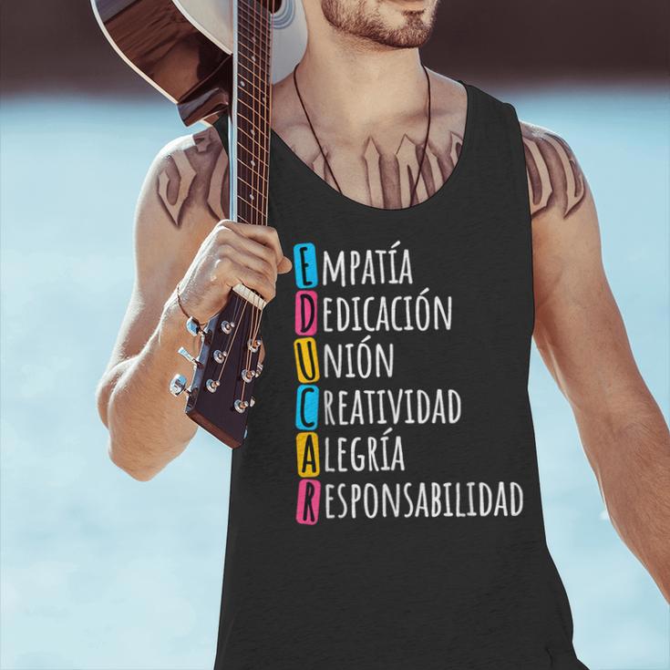 Educar Bilingual Spanish Teacher Men Tank Top, gift for family, gift for coworker