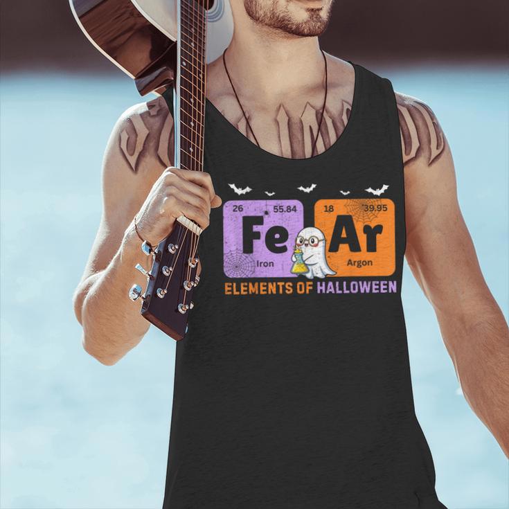 Elements Of Halloween Fear Periodically Chemistry Teacher Men Tank Top, gift for family, gift for coworker Elements Of Halloween Fear Periodically Chemistry Teacher Men Tank Top, gift for family, gift for coworker