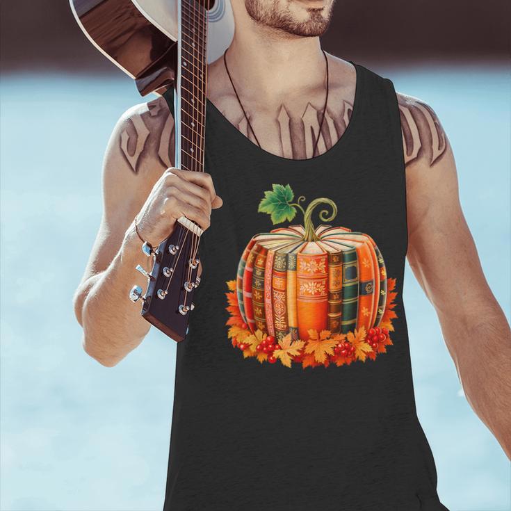 Fall Book Autumn Reading Teacher Halloween Pumpkin Season Men Tank Top, gift for family, gift for coworker Fall Book Autumn Reading Teacher Halloween Pumpkin Season Men Tank Top, gift for family, gift for coworker