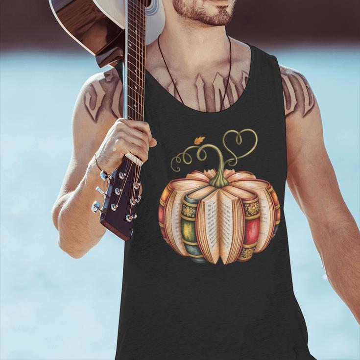 Fall Book Pumpkin Fall Librarians Bookworm Teachers Students Men Tank Top, gift for family, gift for coworker Fall Book Pumpkin Fall Librarians Bookworm Teachers Students Men Tank Top, gift for family, gift for coworker