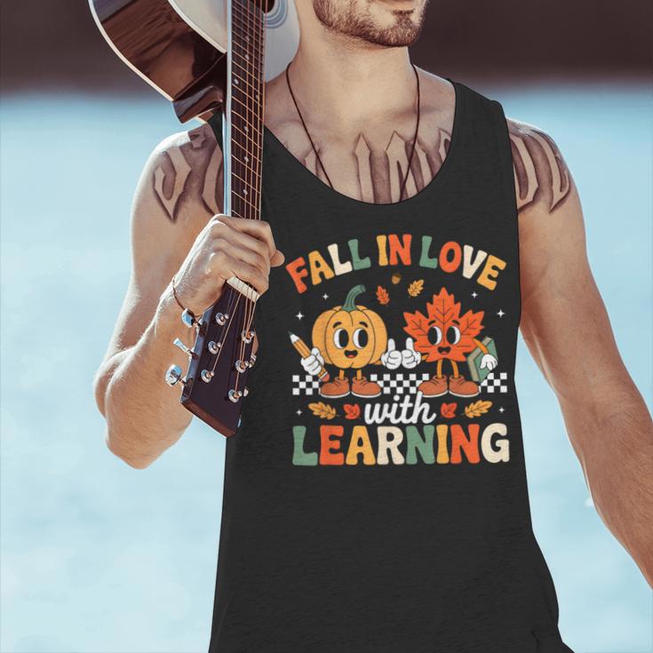 Fall In Love With Learning Shirt Autumn Thanksgiving Teacher Men Tank Top, gift for family, gift for coworker Fall In Love With Learning Shirt Autumn Thanksgiving Teacher Men Tank Top, gift for family, gift for coworker