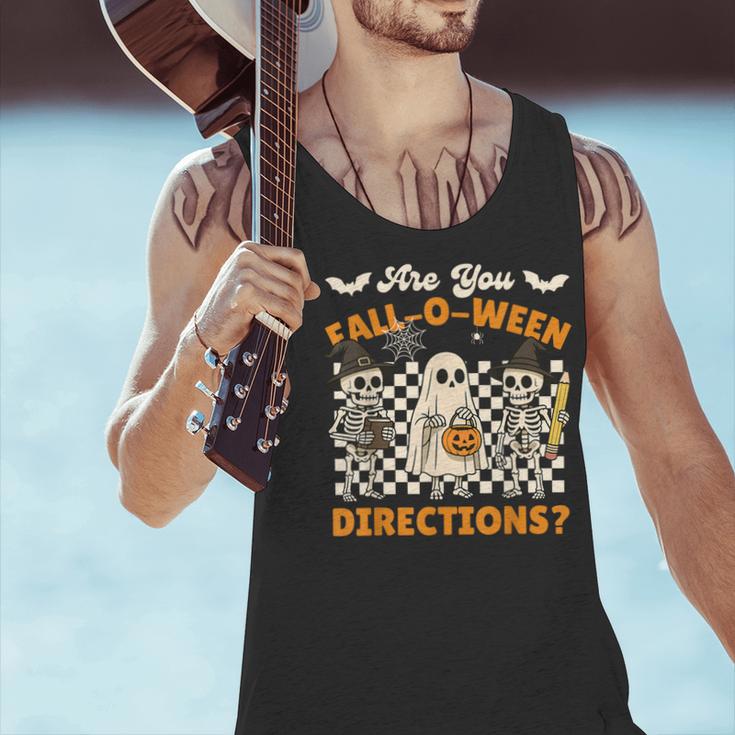 Are You Fall o Ween Directions Halloween Skeleton Teacher Men Tank Top, gift for family, gift for coworker Are You Fall o Ween Directions Halloween Skeleton Teacher Men Tank Top, gift for family, gift for coworker