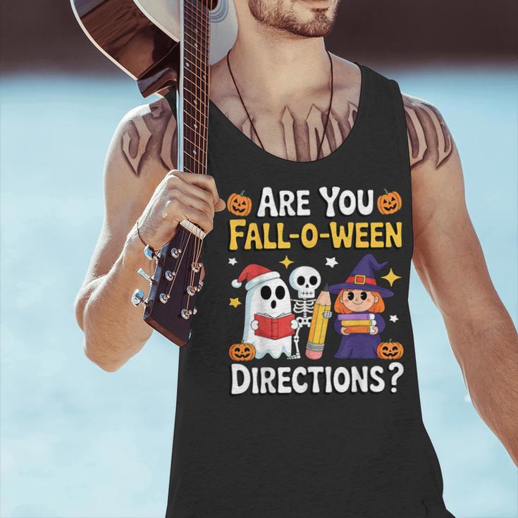 Are You Fall O Ween Directions Halloween Teacher Ghost Men Tank Top, gift for family, gift for coworker Are You Fall O Ween Directions Halloween Teacher Ghost Men Tank Top, gift for family, gift for coworker