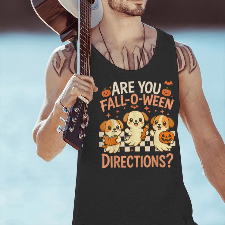 Are You Fall O Ween Directions Teacher Halloween Dog Ghost Men Tank Top, gift for family, gift for coworker Are You Fall O Ween Directions Teacher Halloween Dog Ghost Men Tank Top, gift for family, gift for coworker
