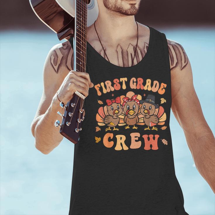 First Grade Crew Thanksgiving Fall Teacher 1st Grade Team Men Tank Top, First Grade Teacher Tank Tops, gift for family, gift for coworker First Grade Crew Thanksgiving Fall Teacher 1st Grade Team Men Tank Top, First Grade Teacher Tank Tops, gift for family, gift for coworker
