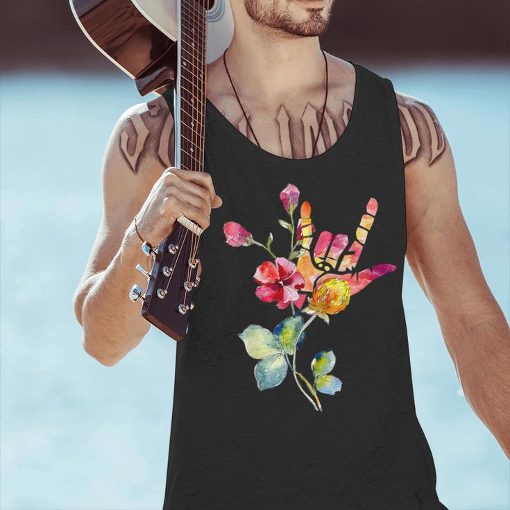 Flower American Sign Language ASL Teacher Teaching Deaf Men Tank Top, gift for family, gift for coworker Flower American Sign Language ASL Teacher Teaching Deaf Men Tank Top, gift for family, gift for coworker