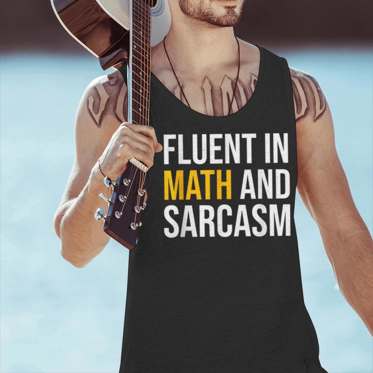 Fluent In Math And Sarcasm Teacher Appreciation Day Gift Men Tank Top, gift for family, gift for coworker Fluent In Math And Sarcasm Teacher Appreciation Day Gift Men Tank Top, gift for family, gift for coworker