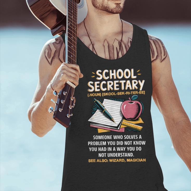 Front Office Teacher Admin Meaning School Secretary Men Tank Top, gift for family, gift for coworker Front Office Teacher Admin Meaning School Secretary Men Tank Top, gift for family, gift for coworker