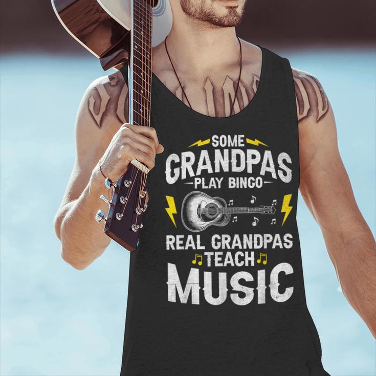 Some Grandpas Play Bingo Real Grandpas Teach Music Teacher Men Tank Top, gift for family, gift for coworker