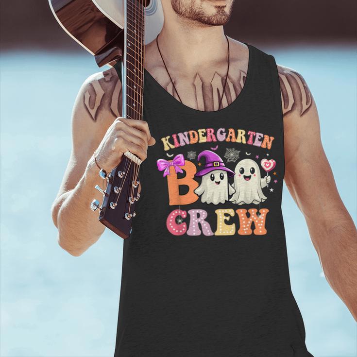 Groovy Kindergarten Boo Crew Kinder Halloween Teacher Kids Men Tank Top, Groovy Teacher Tank Tops, gift for family, gift for coworker Groovy Kindergarten Boo Crew Kinder Halloween Teacher Kids Men Tank Top, Groovy Teacher Tank Tops, gift for family, gift for coworker