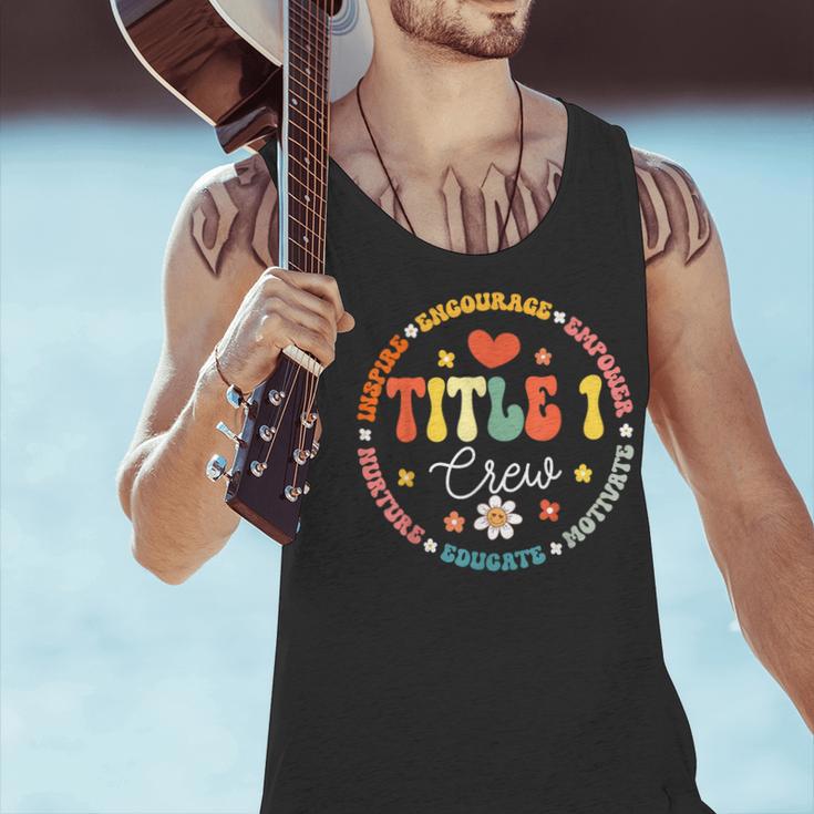 Groovy Title 1 Crew Cute Title 1 Reading Teacher Men Women Kids Men Tank Top, Groovy Teacher Tank Tops, gift for family, gift for coworker Groovy Title 1 Crew Cute Title 1 Reading Teacher Men Women Kids Men Tank Top, Groovy Teacher Tank Tops, gift for family, gift for coworker