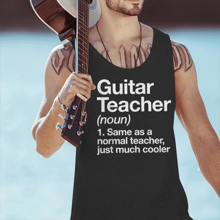 Guitar Teacher Definition Musician Music Men Women Girls Kids Men Tank Top, gift for family, gift for coworker