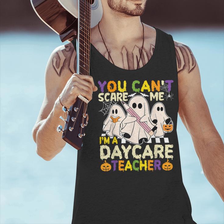 Halloween You Can't Scare Me I'm a Daycare Teacher Ghost Men Tank Top, gift for family, gift for coworker