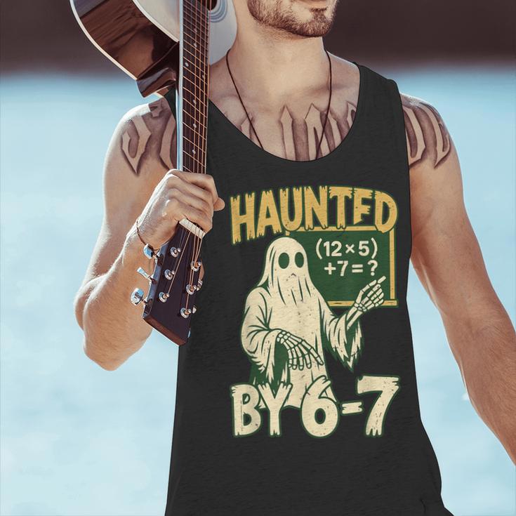 Halloween Costume Haunted By 67 Ghost Math Teacher Professor Men Tank Top, gift for family, gift for coworker