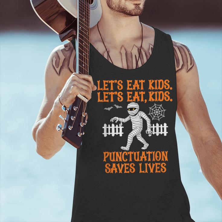 Halloween Lets Eat Kids Punctuation Teacher Men Tank Top, gift for family, gift for coworker