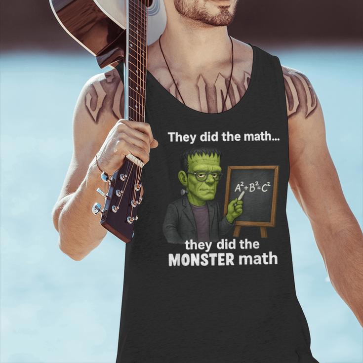 Halloween Monster Math Pun Teacher Humor Men Tank Top, gift for family, gift for coworker