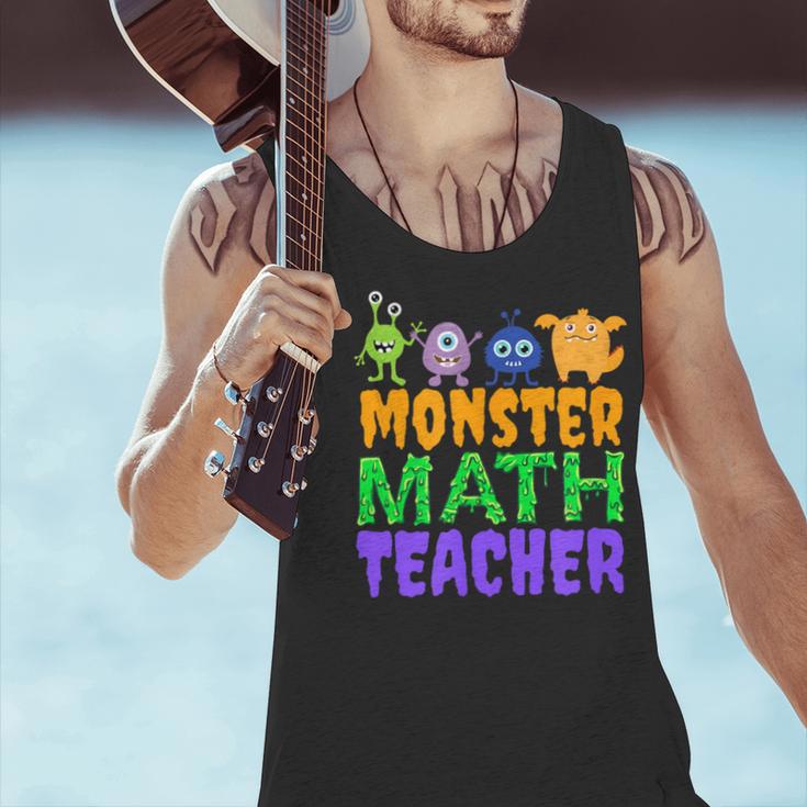 Halloween Monster Math Teacher Men Women Men Tank Top, gift for family, gift for coworker