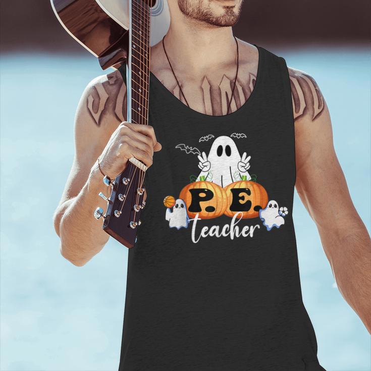 Halloween PE Teacher Ghosts Pumpkins Sports Lover Men Tank Top, Pe Teacher Tank Tops, gift for family, gift for coworker Halloween PE Teacher Ghosts Pumpkins Sports Lover Men Tank Top, Pe Teacher Tank Tops, gift for family, gift for coworker