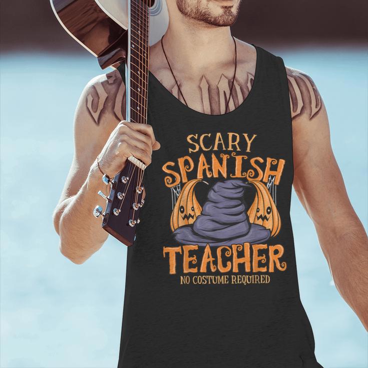 Halloween Scary Spanish Teacher No Costume Required For Men Women Men Tank Top, gift for family, gift for coworker