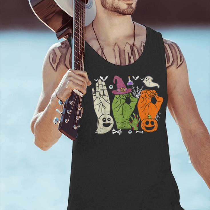 Halloween SPED Teacher Boo In ASL Boo Hands Sign Language Men Tank Top, gift for family, gift for coworker Halloween SPED Teacher Boo In ASL Boo Hands Sign Language Men Tank Top, gift for family, gift for coworker