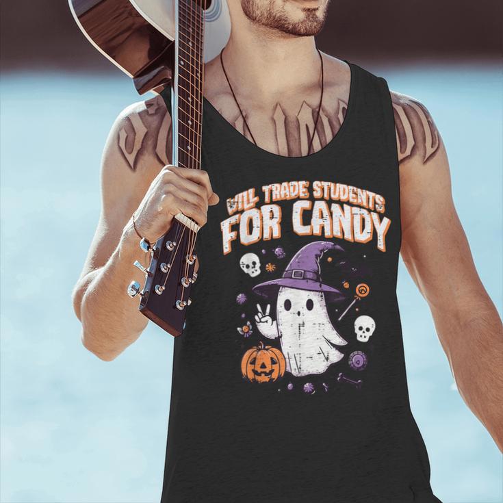 Halloween Teacher Trade Students For Candy Costume Women Men Tank Top, gift for family, gift for coworker Halloween Teacher Trade Students For Candy Costume Women Men Tank Top, gift for family, gift for coworker