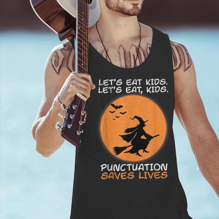 Halloween Teacher Witch Lets Eat Kids Punctuation Men Tank Top, gift for family, gift for coworker Halloween Teacher Witch Lets Eat Kids Punctuation Men Tank Top, gift for family, gift for coworker