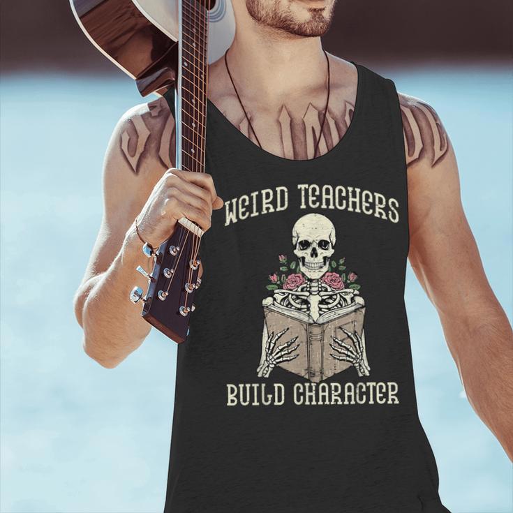 Halloween Weird Teachers Build Character Costume Men Women Men Tank Top, gift for family, gift for coworker