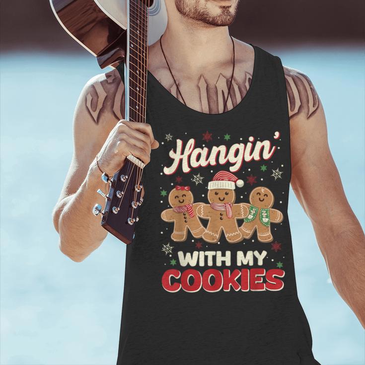 Hangin With My Cookies Gingerbread Man Xmas Teacher Men Tank Top, gift for family, gift for coworker Hangin With My Cookies Gingerbread Man Xmas Teacher Men Tank Top, gift for family, gift for coworker