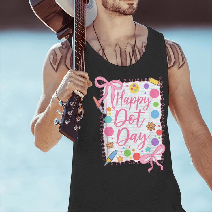Happy Dot Day Bow Coquette For Teacher Girls Men Tank Top, gift for family, gift for coworker Happy Dot Day Bow Coquette For Teacher Girls Men Tank Top, gift for family, gift for coworker