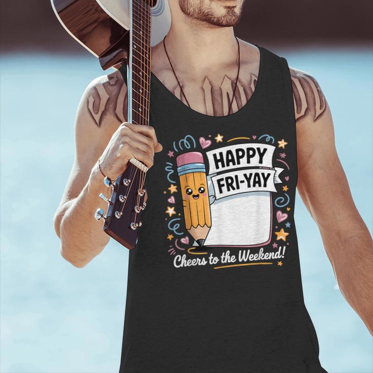 Happy Fri-Yay Teacher Fry Yay Friday Weekend Men Tank Top, gift for family, gift for coworker Happy Fri-Yay Teacher Fry Yay Friday Weekend Men Tank Top, gift for family, gift for coworker